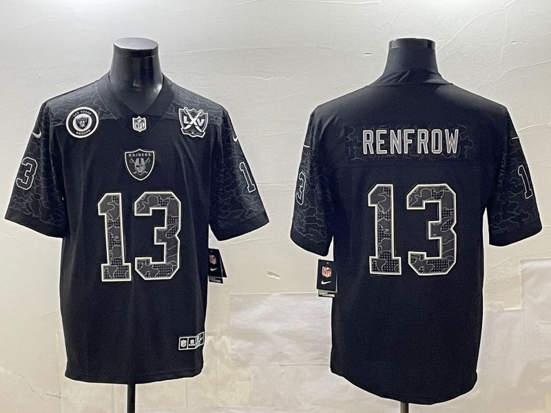 Men Oakland Raiders #13 Renfrow 2025 Nike Black RFLCTV Limited NFL Jersey style 1->milwaukee brewers->MLB Jersey